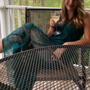 Free People Lace Slip Dress, sheer sz M